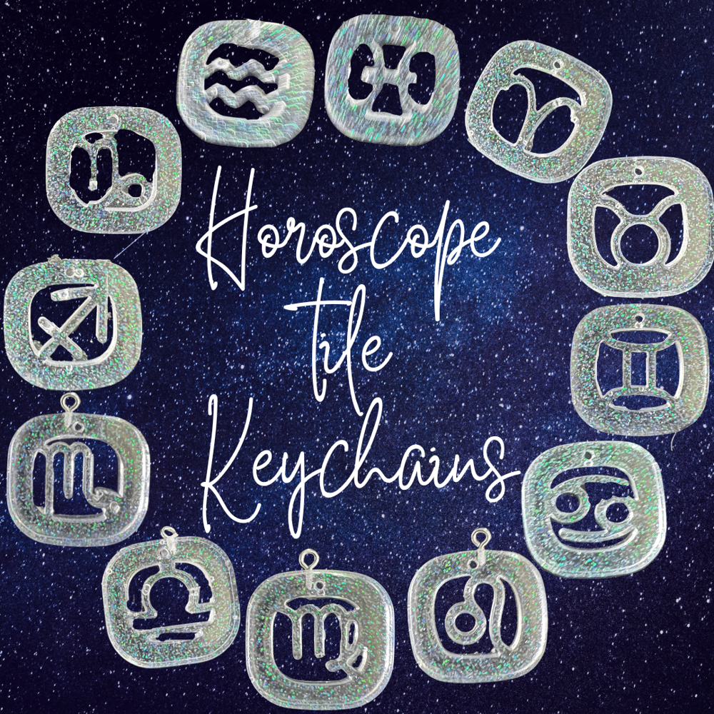 Image of Horoscope Tile Keychains