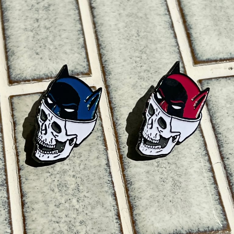 Bat Skull Pin