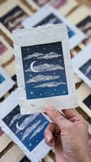 Image 5 of Dreaming Linocut Print 