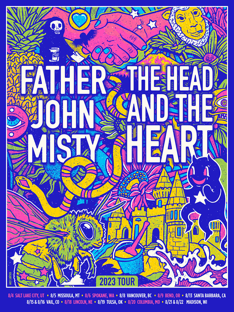 Image of The Head And The Heart / Father John Misty Main Show Poster