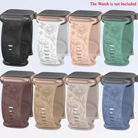 Image 1 of iPhone wildflower silicon watchband