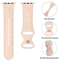 Image 3 of iPhone wildflower silicon watchband