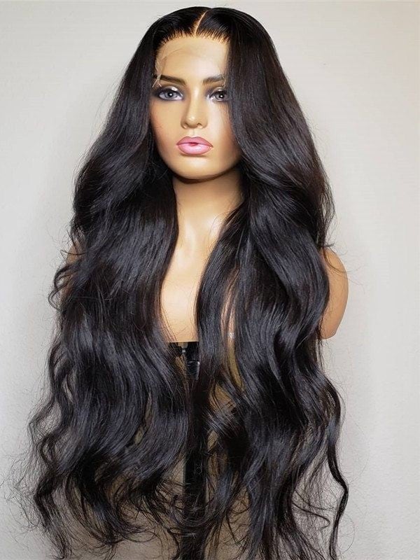 Image of Body wave lace human hair wig