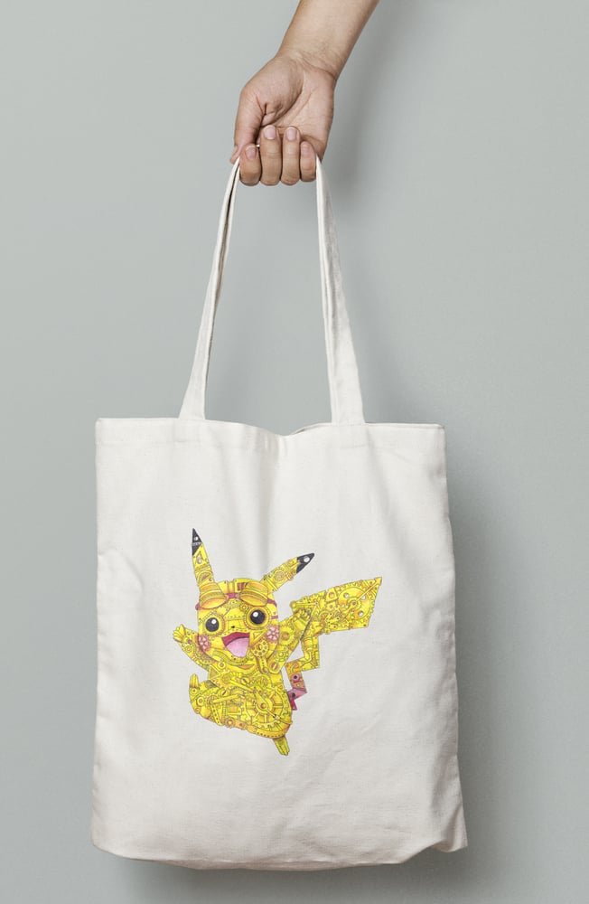 Image of Steampunk Pikachu TOTE BAG