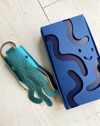 Image 1 of Octopus Keyholder - to tag along with you.. Sea Metallic
