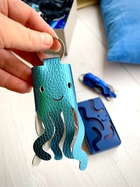 Image 2 of Octopus Keyholder - to tag along with you.. Sea Metallic