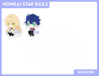 Image 2 of Honkai Star Rail Sitting Acrylic Keychains