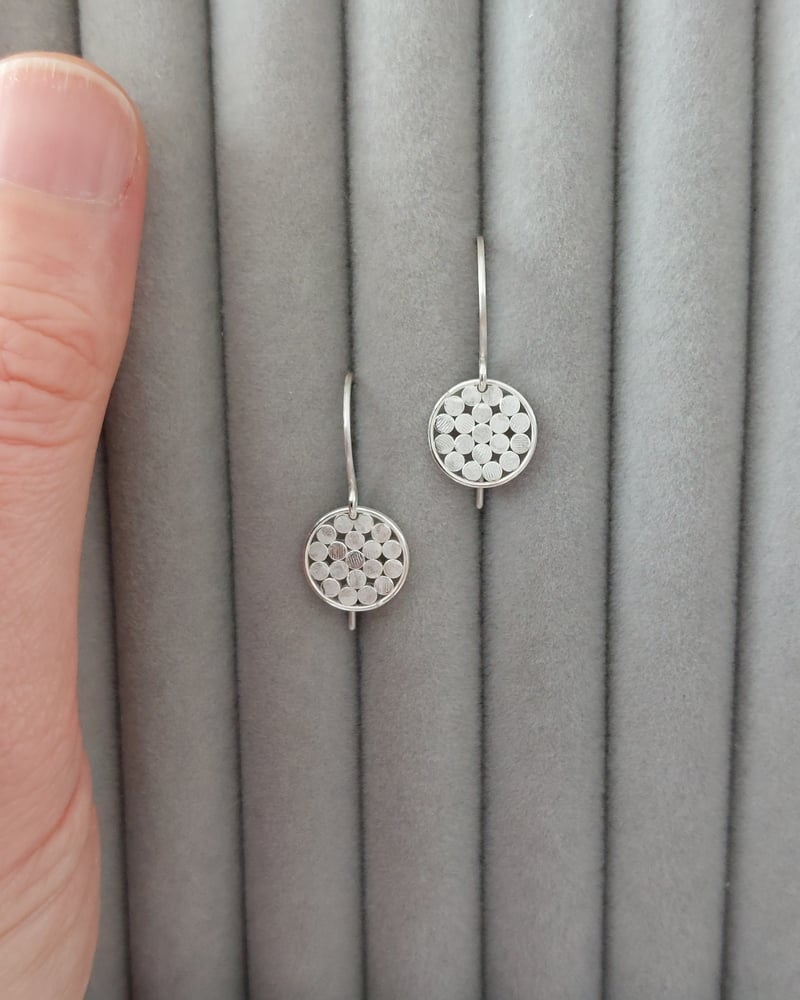 Image of Millefleur Disc Earrings