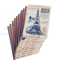 Image 2 of Complete set of 23 postcards/envelopes by Cello from the 1953 Tour de France