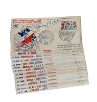Image 5 of Complete set of 23 postcards/envelopes by Cello from the 1953 Tour de France