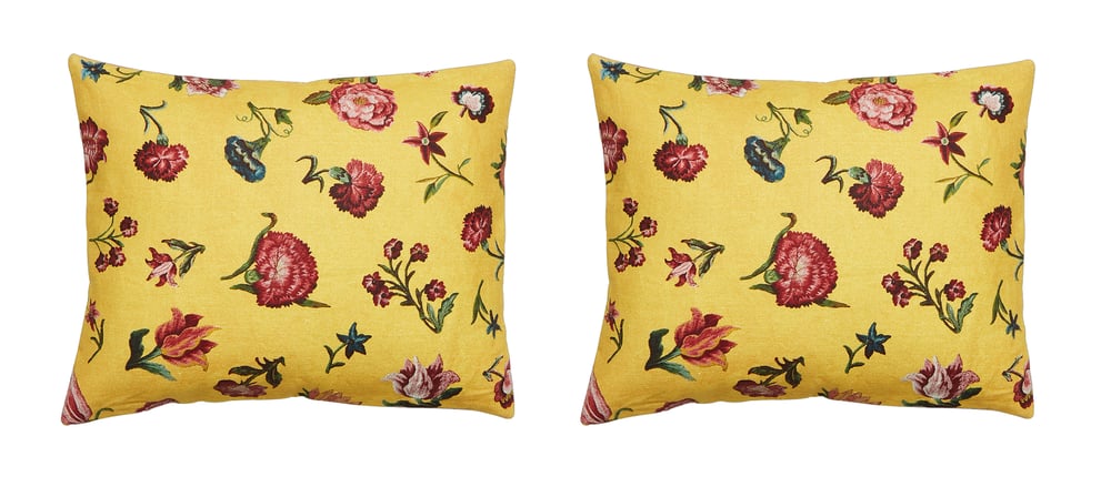 Image of Pair of Bien Aimee Linen Cushions by Antoinette Poisson, Paris
