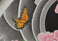 Image 3 of Peony and Butterfly (Original)