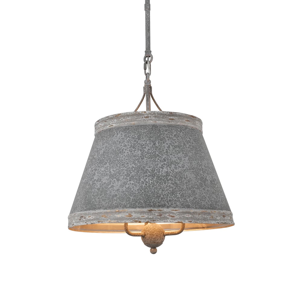 Image of Sea-grey vintage 18th century style single pendant light