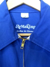 Image 3 of BLOUSON GARAGE / COTON BLEU / UPCYCLING / TAILLE M / VAN LIFE