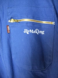 Image 5 of BLOUSON GARAGE / COTON BLEU / UPCYCLING / TAILLE M / VAN LIFE
