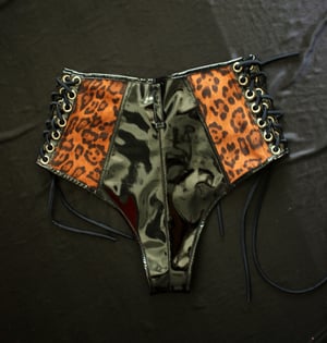 Image of Wildcat Laceup Panty (Size S)