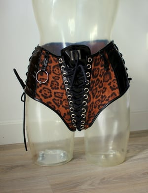 Image of Wildcat Laceup Panty (Size S)