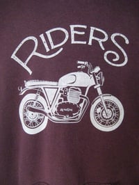 Image 4 of SWEAT SHIRT / CAPUCHE / BORDEAUX / UPCYCLING / TAILLE M / RIDERS