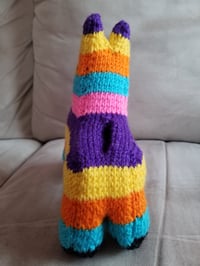 Image 3 of Knitted Pinatas: Classic, Pastel, Zebra, Electric Zebra, Llama, and Skeleton Options Available