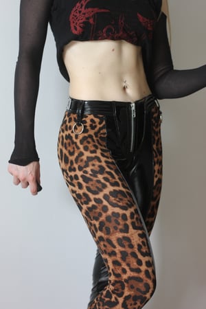 Image of MADE TO ORDER - Kultchen Heavy Zipper Wildcat Pants in brown (Size XS - XL)