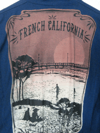 Image 5 of COMBINAISON / BLEU CANARD / UPCYCLING / TAILLE L / FRENCH CALIFORNIA