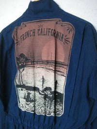 Image 4 of COMBINAISON / BLEU CANARD / UPCYCLING / TAILLE L / FRENCH CALIFORNIA