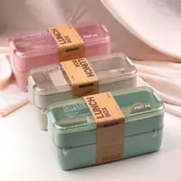 Stackable Bento Box Eco Friendly Lunch Box Microwave and Dishwasher Safe