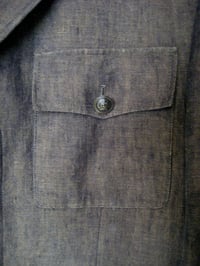 Image 4 of VESTE 4 POCHES / LIN KAKI / UPCYCLING / TAILLE 52 / RIDERS ON THE STORM