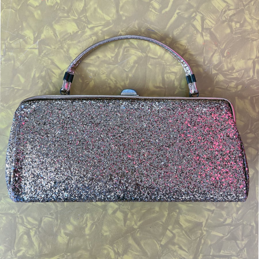 Image of MegaGlam Landfill Luxuries Glitter Pony Clutch