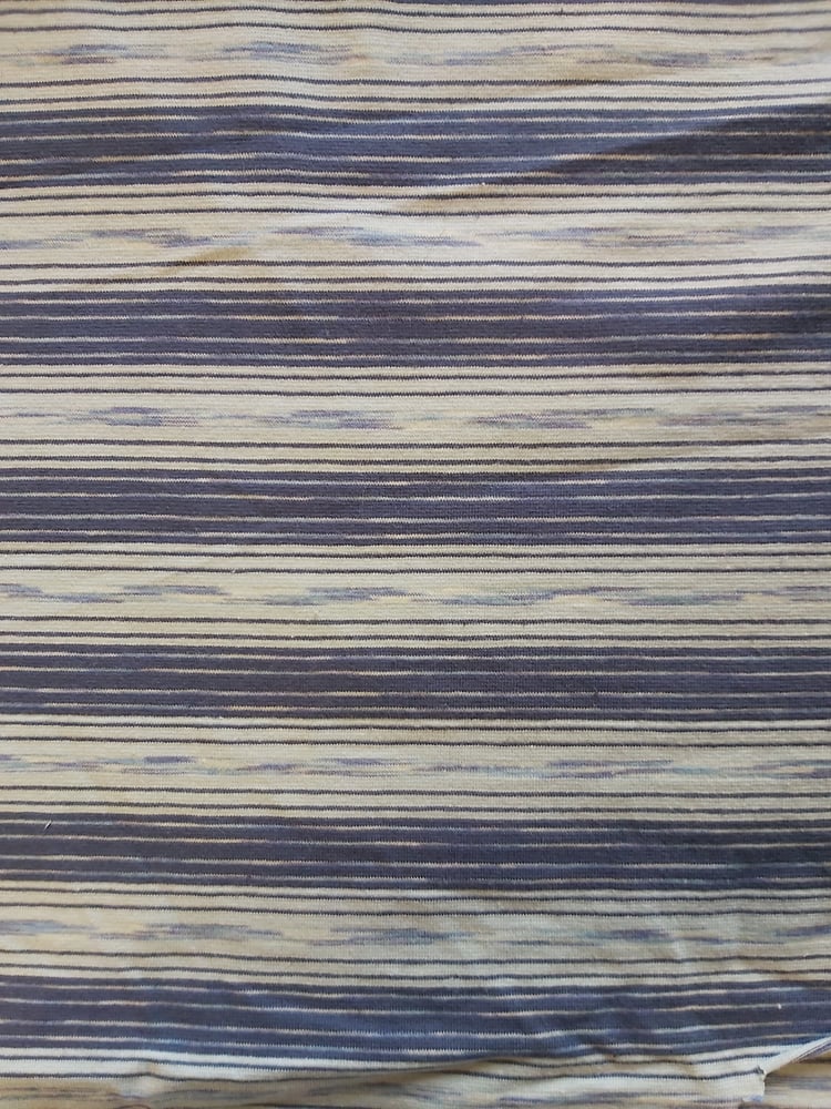 Image of Blue/pale blue cotton lycra fabric
