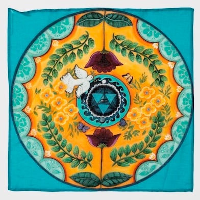 Image of Peace Merkaba scarf- for collective healing