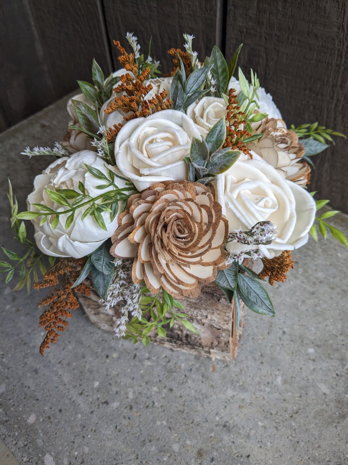 Image of Wood Flower Birch Box