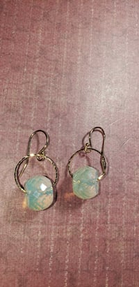 Faceted Golden Sparkle Earrings