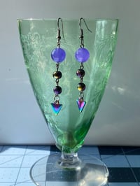 Image 1 of Stone Dangle Earrings