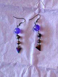 Image 2 of Stone Dangle Earrings