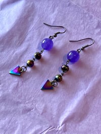 Image 3 of Stone Dangle Earrings