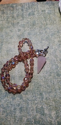 Rose Quartz Pendulum Necklace