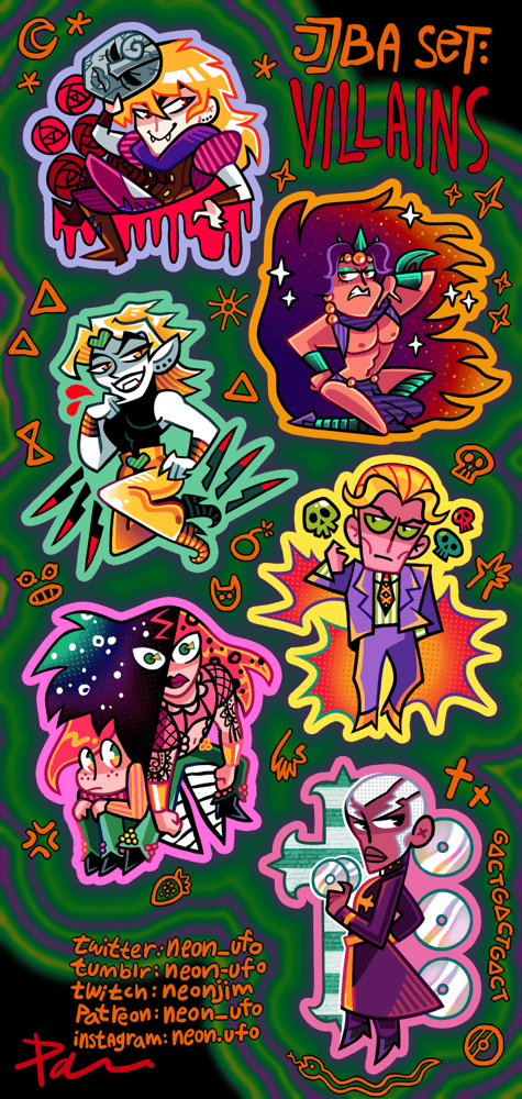 Image of JJBA: JOFOE stickers