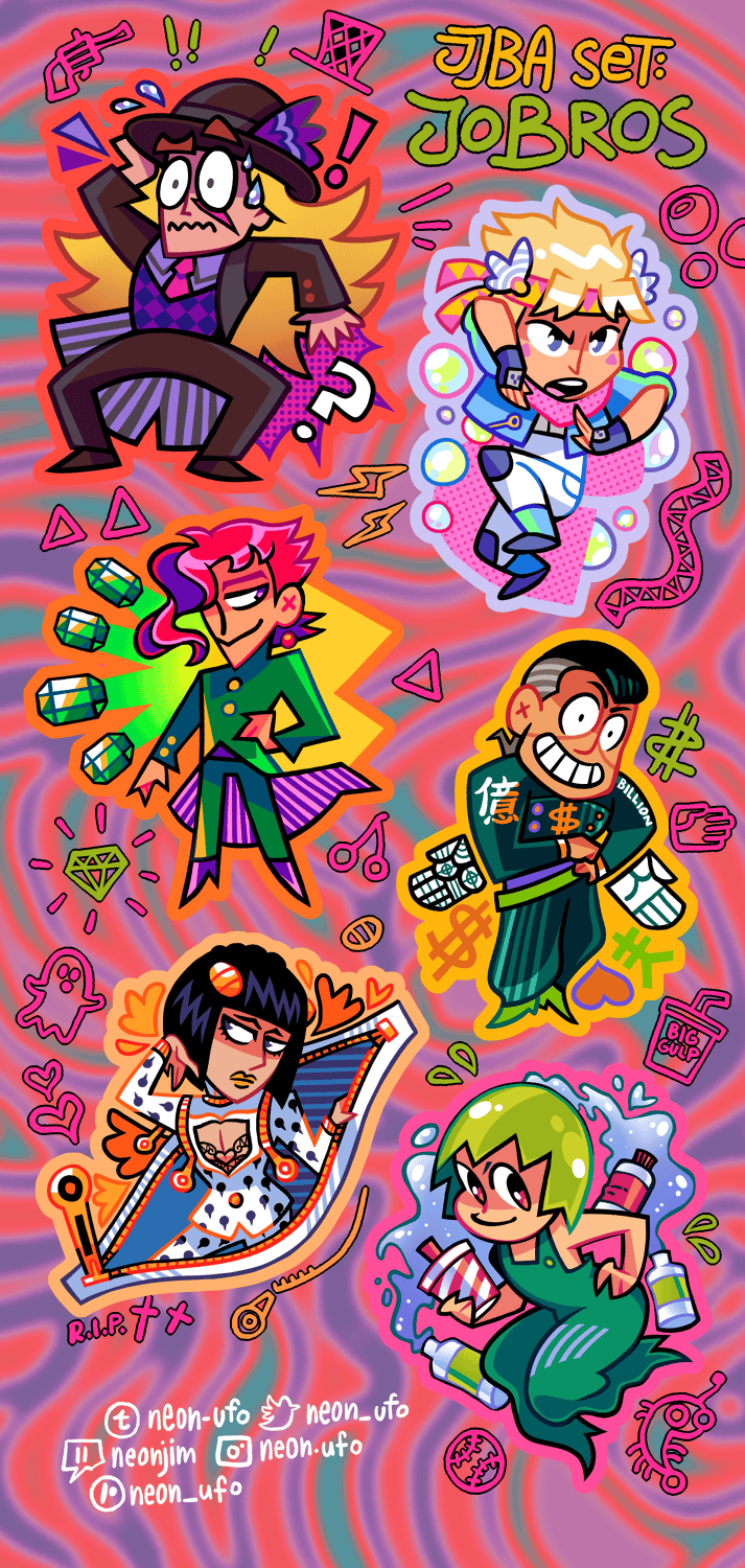 Image of JJBA: JOBRO stickers