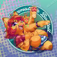 Image 2 of Marmalade Bobtail Cat - Acrylic Coaster