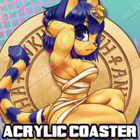 Image 1 of Wrapped Egyptian Cat - Acrylic Coaster