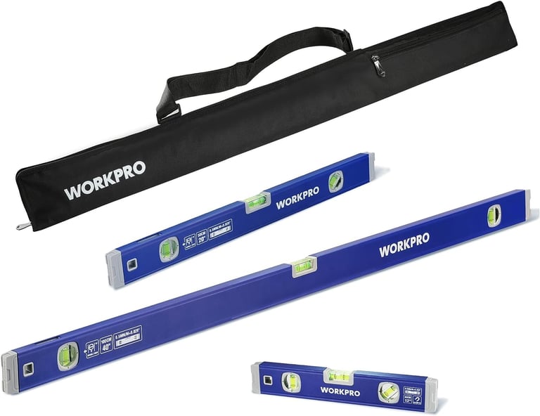 WORKPRO 3-Piece Spirit Level Set (12", 20", 40")