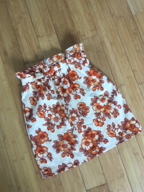 Image of Paperbag Tube Skirt