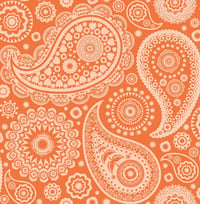 Image 2 of Batch A - Paisley Crescent Tangerine Dream