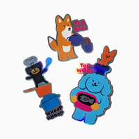 Image 1 of Dogs in the kitchen Stickers - Jessica Das