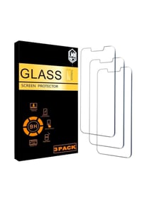 Image 1 of iPhone (13-15) Plus /Pro Max Glass Screen Protector  (3 PACK)