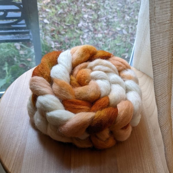 Image of Pumpkin Cream - Combed Top/Wool Roving - 4oz