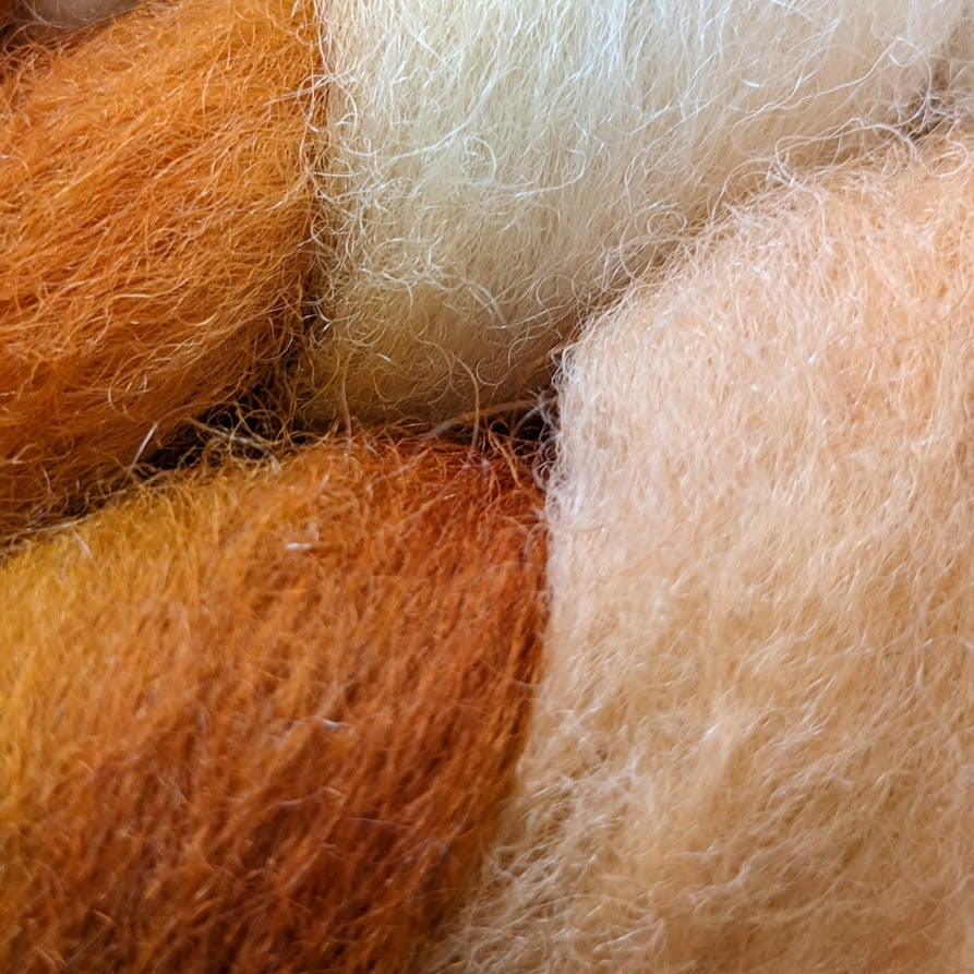 Image of Pumpkin Cream - Combed Top/Wool Roving - 4oz