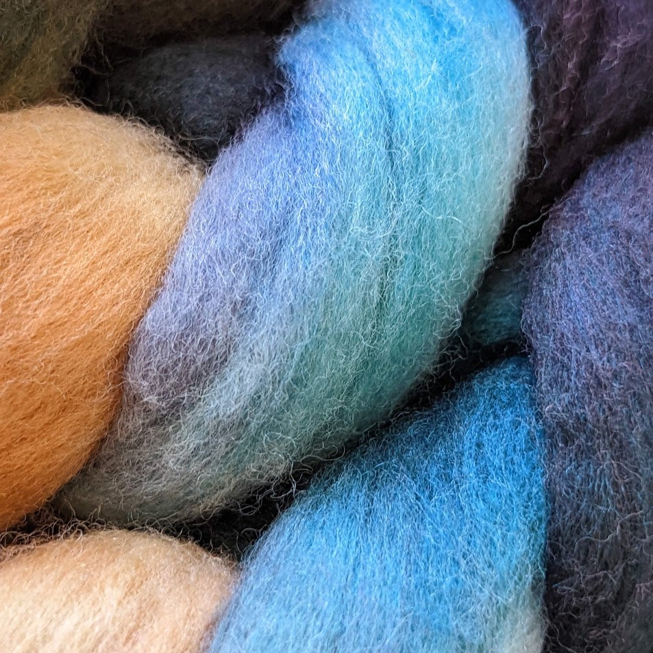 Image of Cosmic Cliffs - Combed Top/Wool Roving - 4oz