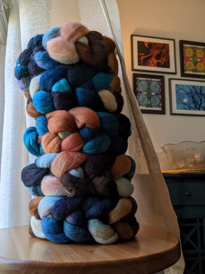 Image of Cosmic Cliffs - Combed Top/Wool Roving - 4oz